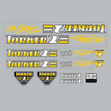 Torker - 1987 Torker 2 - 280 FLASH Freestyle Yellow decal set