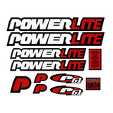 Powerlite - 1997 P61 White decal set for yellow frame - old school bmx