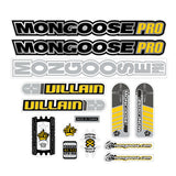 Mongoose - 2001 Villain Decal set for Red frame