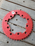 NOS-ADDICKS - 43T Chainwheel in Red (#29)