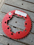 NOS-ADDICKS - 44T Chainwheel in Red (#28)