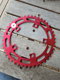 44T Chainwheel in Red - USED (4#)