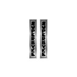 Superbyke - Chrome vertical fork decals - old school bmx