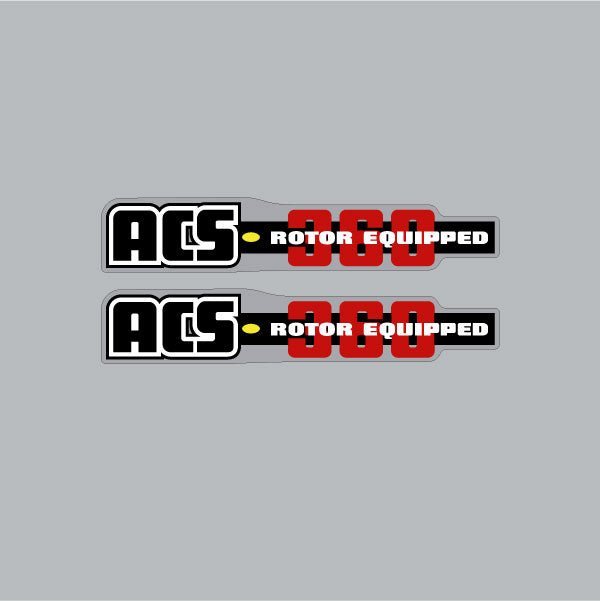 ACS - 360 fork decals - Old school bmx - Bmx Products AU