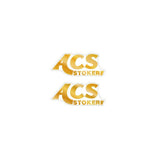 ACS - Stoker Seat decals - GOLD - Old school bmx - Bmx Products AU
