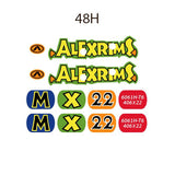 Alex Rims - MX 22 406x22 Rainbow - 48H rim decals - Old school bmx - Bmx Products AU