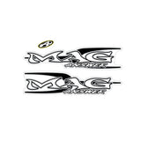 Answer - Mag fork decal set in Black & Silver - Old school bmx - Bmx Products AU