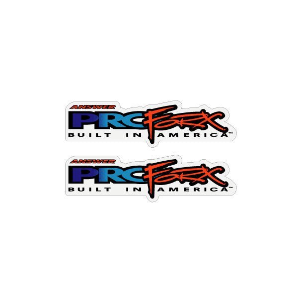 Answer - Pro Forx fork decal set in Blue & Orange Fade - Old school bmx - Bmx Products AU