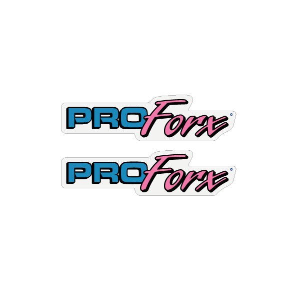 Answer - Pro Forx fork decal set in Blue & Pink - Old school bmx - Bmx Products AU