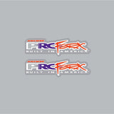 Answer - Pro Forx fork decal set in Purple, White & Red Orange - Old school bmx - Bmx Products AU