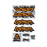 Astron - BMX racing chrome decal set - old school bmx - Bmx Products AU