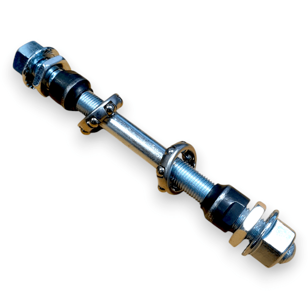 Axle kit - FRONT (3/8"x26T) - Suit Suzue, Suntour, SR Low & High Flange hubs - old school bmx - Bmx Products AU