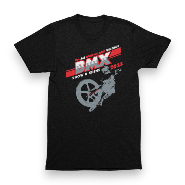 BMX Show - 2023 - Eagleby Qld - Tshirt - Black - Old school BMX - Bmx Products AU