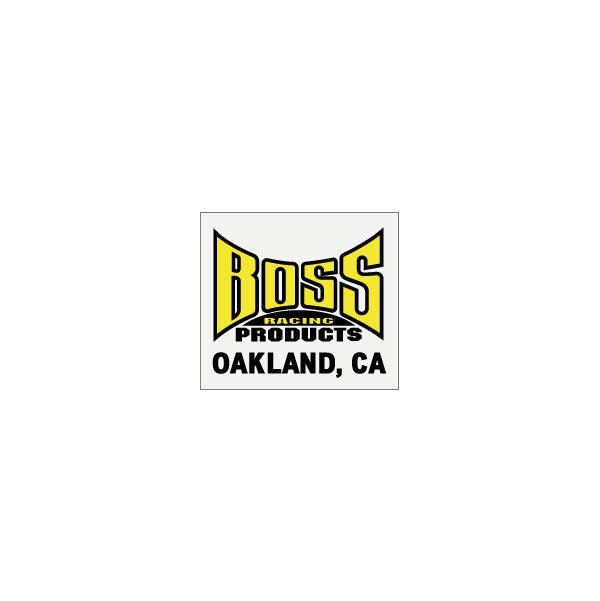 BOSS - Bar and pole Yellow racing decal - old school bmx - Bmx Products AU