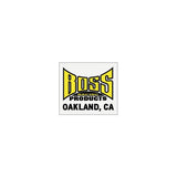 BOSS - Bar and pole Yellow racing decal - old school bmx - Bmx Products AU