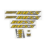 BOSS Racing - Baby Boss - Early - Yellow decal set - old school bmx - Bmx Products AU