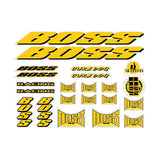 BOSS Racing - Curb Dog decal set in Yellow Black - old school bmx - Bmx Products AU