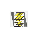 BOSS Racing - Striped Head Tube Yellow decal - old school bmx - Bmx Products AU