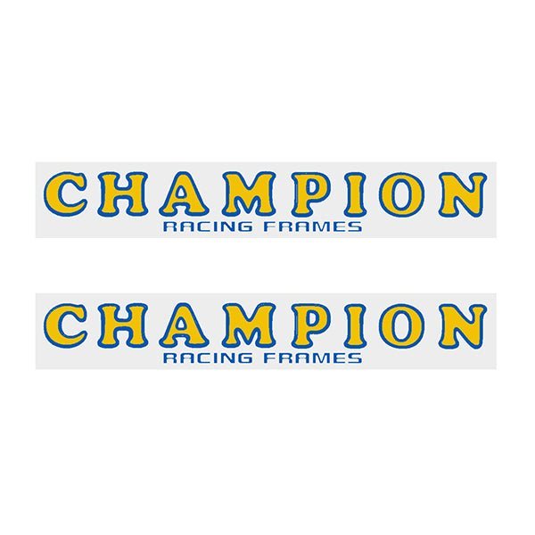 Champion - Schwerma Main tube decals - old school bmx - Bmx Products AU