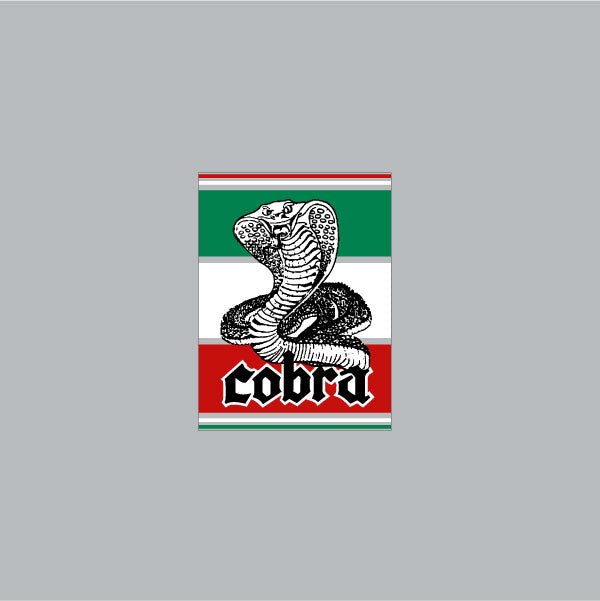 Cobra - Cobra Black & White text Head tube decal - Old school bmx - Bmx Products AU