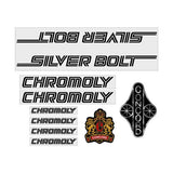 Concord - Silver Bolt - Black on clear decal set - old school bmx - Bmx Products AU