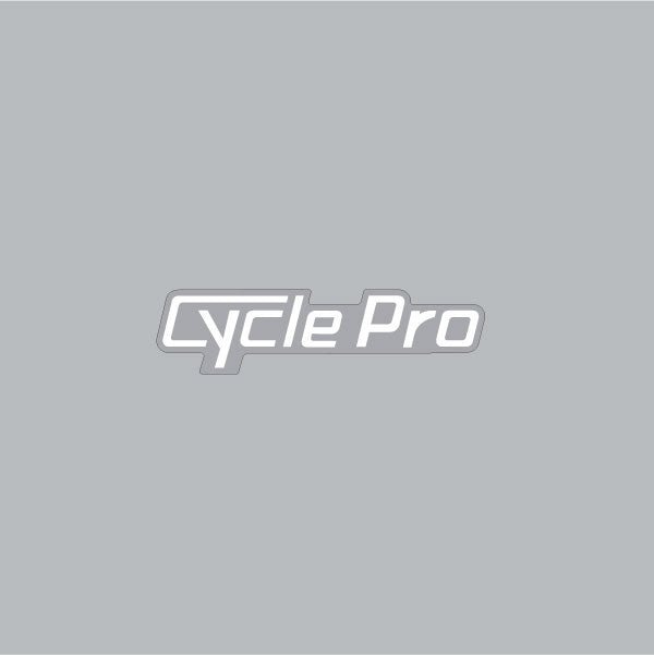Cycle Pro - seat rear White decal - old school bmx - Bmx Products AU