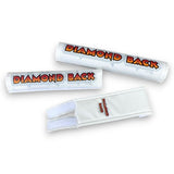 Diamond Back - 1982 - 1983 Nylon pad set - WHITE with Orange fade - old school bmx - Bmx Products AU