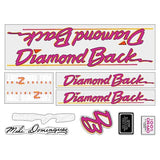 Diamond Back - 1986 Strike Zone for blue frame - decal set - Old school bmx - Bmx Products AU