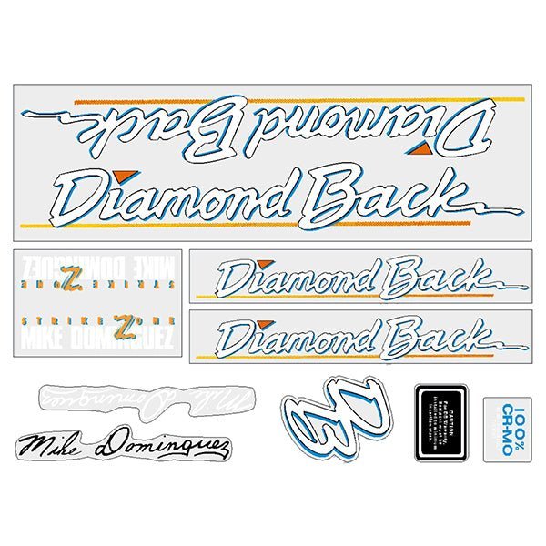 Diamond Back - 1986 Strike Zone for pink frame - decal set - Old school bmx - Bmx Products AU
