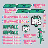 Diamond Back - 1992 Riptile for Chrome frame decal set - Bmx Products AU