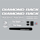 Diamond Back - 1994 ASCENT MTB for red frame decal set - Old school bmx - Bmx Products AU