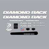 Diamond Back - 1994 AXIS TR MTB for blue frame decal set - Old school bmx - Bmx Products AU