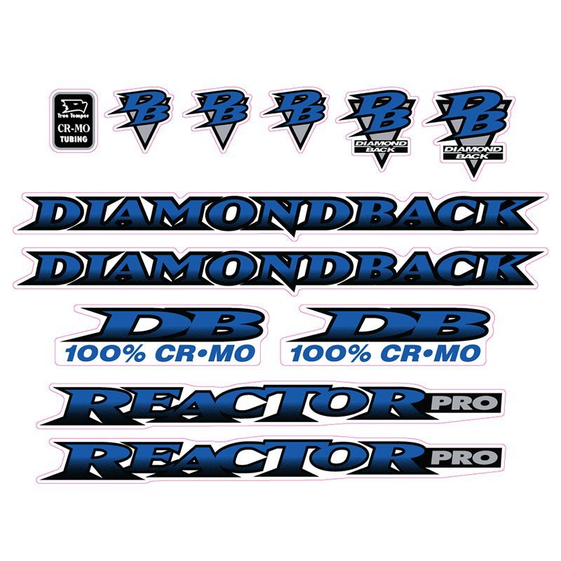 Diamond Back - 1995 Reactor PRO decal set - Old school bmx - Bmx Products AU