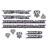 Diamond Back - 1995 Venom for purple frame decal set - Old school bmx - Bmx Products AU