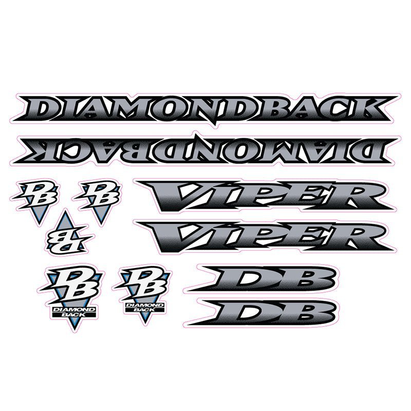 Diamond Back - 1995 Viper FW for Purple frame decal set - Old school bmx - Bmx Products AU