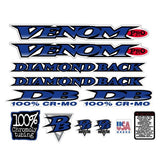 Diamond Back - 1997 Venom PRO decal set - Old school bmx - Bmx Products AU