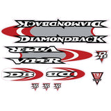 Diamond Back - 1998 Viper for blue frame decal set - Old school bmx - Bmx Products AU