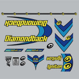 Diamond Back - 1999 Ignitor for chrome frame decal set - Old school bmx - Bmx Products AU