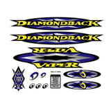 Diamond Back - 1999 Viper for Chrome frame decal set - Old school bmx - Bmx Products AU