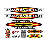Diamond Back - 1999 Viper for Yellow frame decal set - Old school bmx - Bmx Products AU