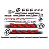 Diamond Back - 2000 Assult EX for Yellow frame decal set - Old school bmx - Bmx Products AU