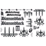 Diamond Back - 2000 Skindog for grey frame decal set - Old school bmx - Bmx Products AU