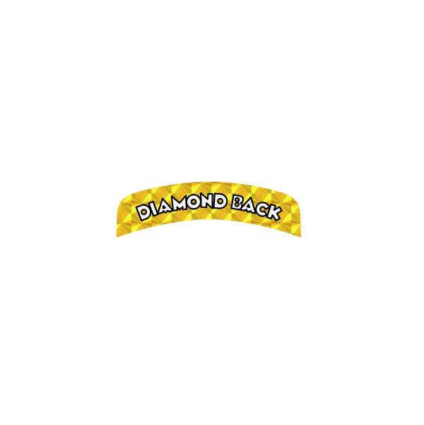 Diamond back - GOLD PRISM - REAR - AERO - Seat decal - Old school bmx - Bmx Products AU