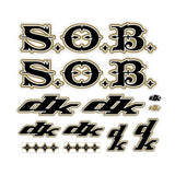 DK - 1998 SOB Decal set for white frame - Bmx Products AU