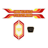 Dodsun - Surfer BMX - Orange Yellow decal set - old school bmx - Bmx Products AU