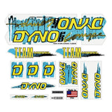 DYNO - 1987 PRO COMPE - TEAM on clear decal set - old school bmx - Bmx Products AU