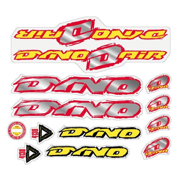 DYNO - 1993 AIR decal set for black frame - old school bmx - Bmx Products AU