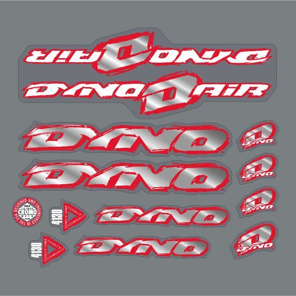 DYNO - 1993 AIR decal set for purple frame - old school bmx - Bmx Products AU