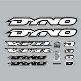 DYNO - 1995 VFR decal set for Red frame - old school bmx - Bmx Products AU