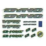 DYNO - 1997 VFR decal set for green frame - old school bmx - Bmx Products AU